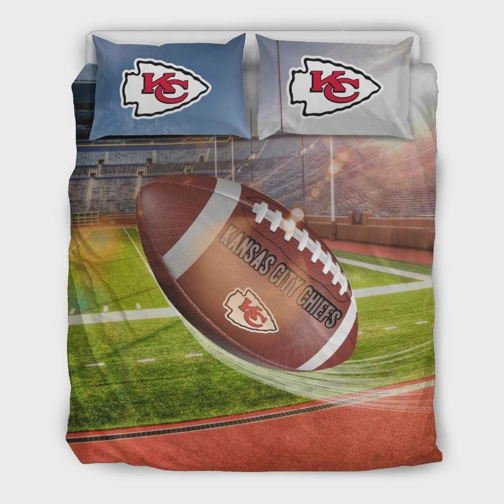 Fight In Sunshine And Raining Kansas City Chiefs Team Co Quilt Co Pillowcase Bedding Set Quilt Blanket