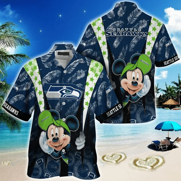 Seattle Seahawks Hawaiian Shirt Bg421