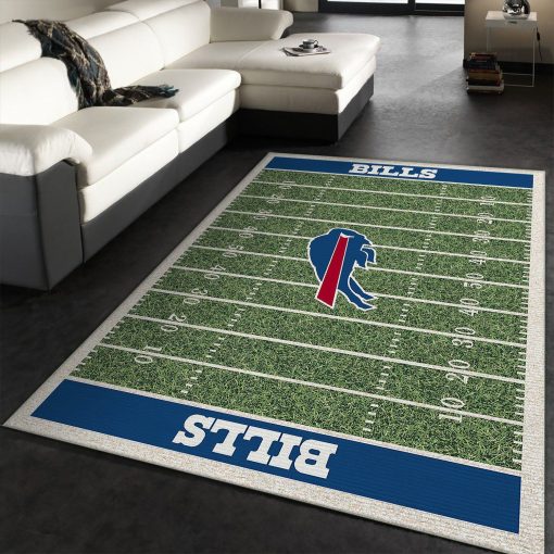 Buffalo Bills Rug Football Rug All Over Print Logo Custom Area Rug Carpet Full Sizes Home Living Rug Carpet Decor