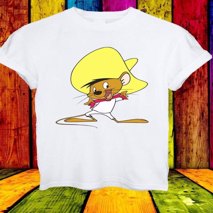 Speedy Gonzales Mexican Mouse Animal Cartoon Funny Men Women Unisex T-shirt