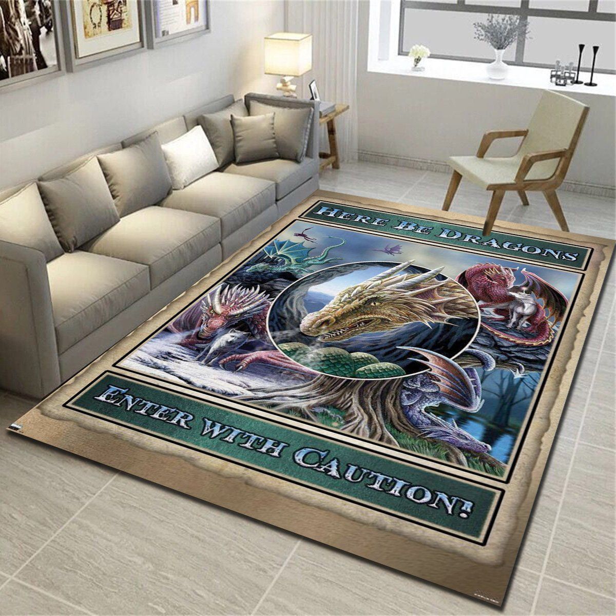 Lisa Parker Here Be Dragons Rugs, Li &hellip;