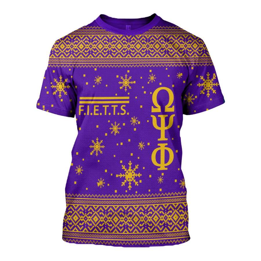 3D ALL OVER OMEGA PSI PHI UGLY SWEATER 21020191