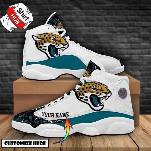 Jacksonville Jaguars Air Jordan 13 Sneakers Customized Shoes For Fan