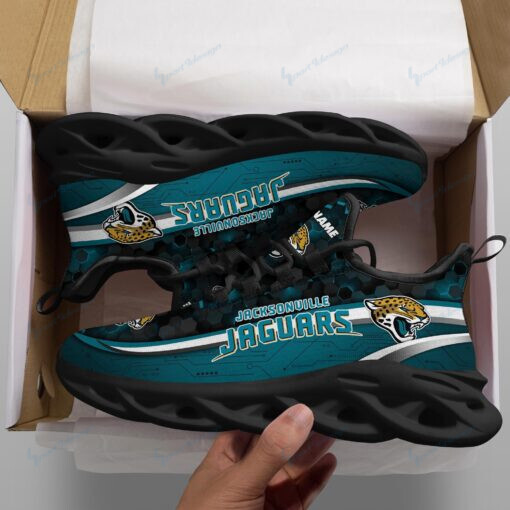 Jacksonville Jaguars Personalized Yezy Running Sneakers 84