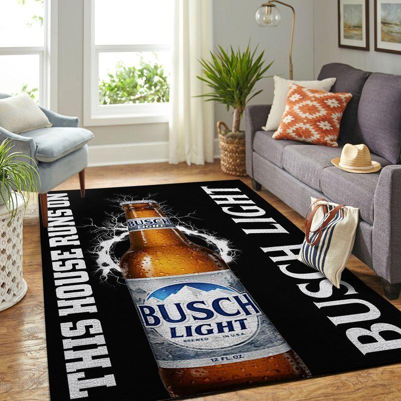 Busch Light Area Rug This House Runs …