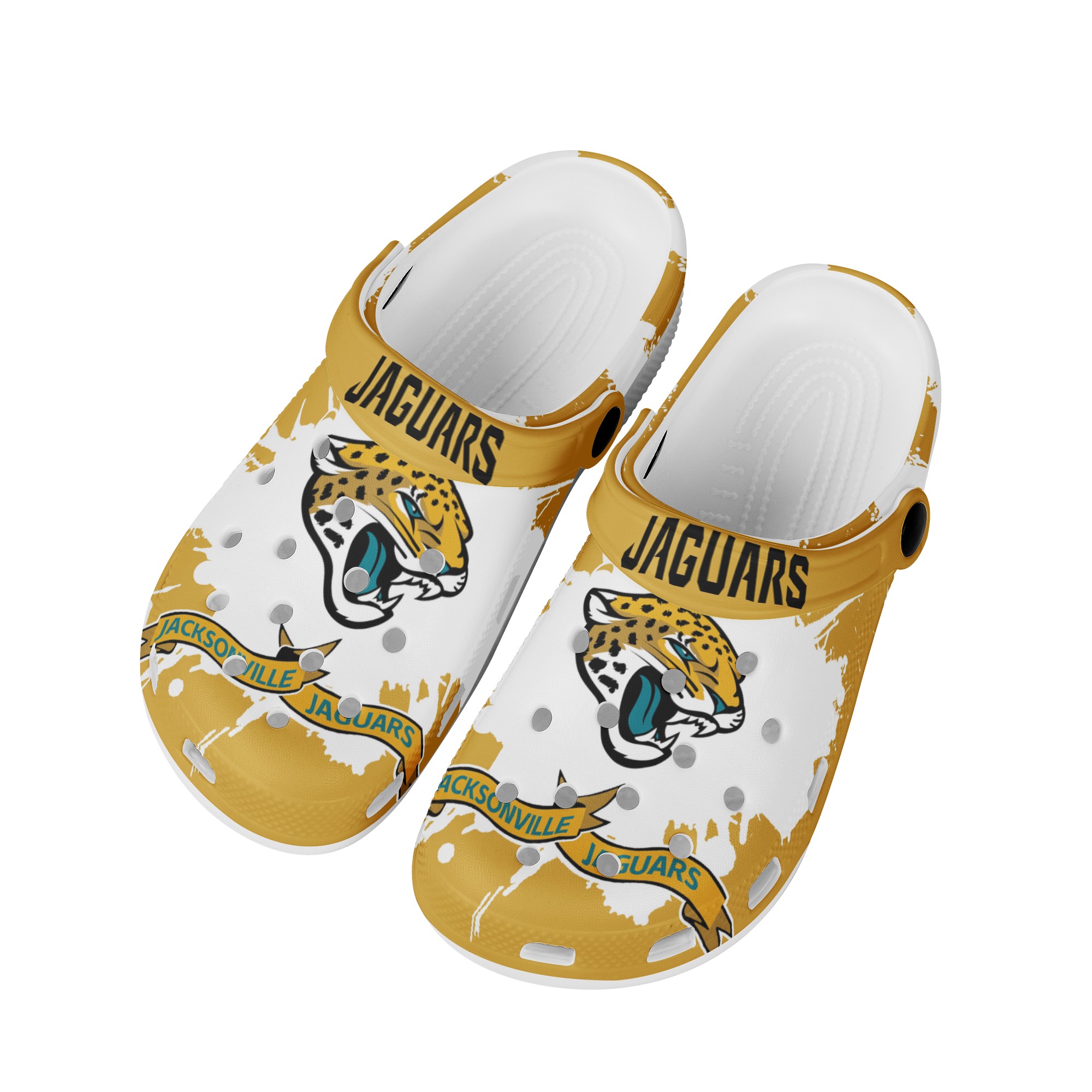 Jacksonville Jaguars Crocs Shoes Cute Style#1 Shoes For Fans