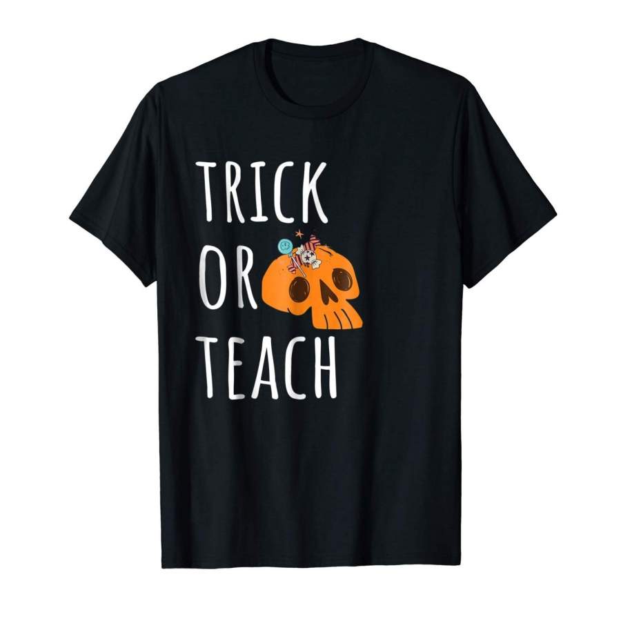 Trick Or Teach Funny Halloween Teacher Costume T-Shirt Men Fashion Cotton T-Shirt