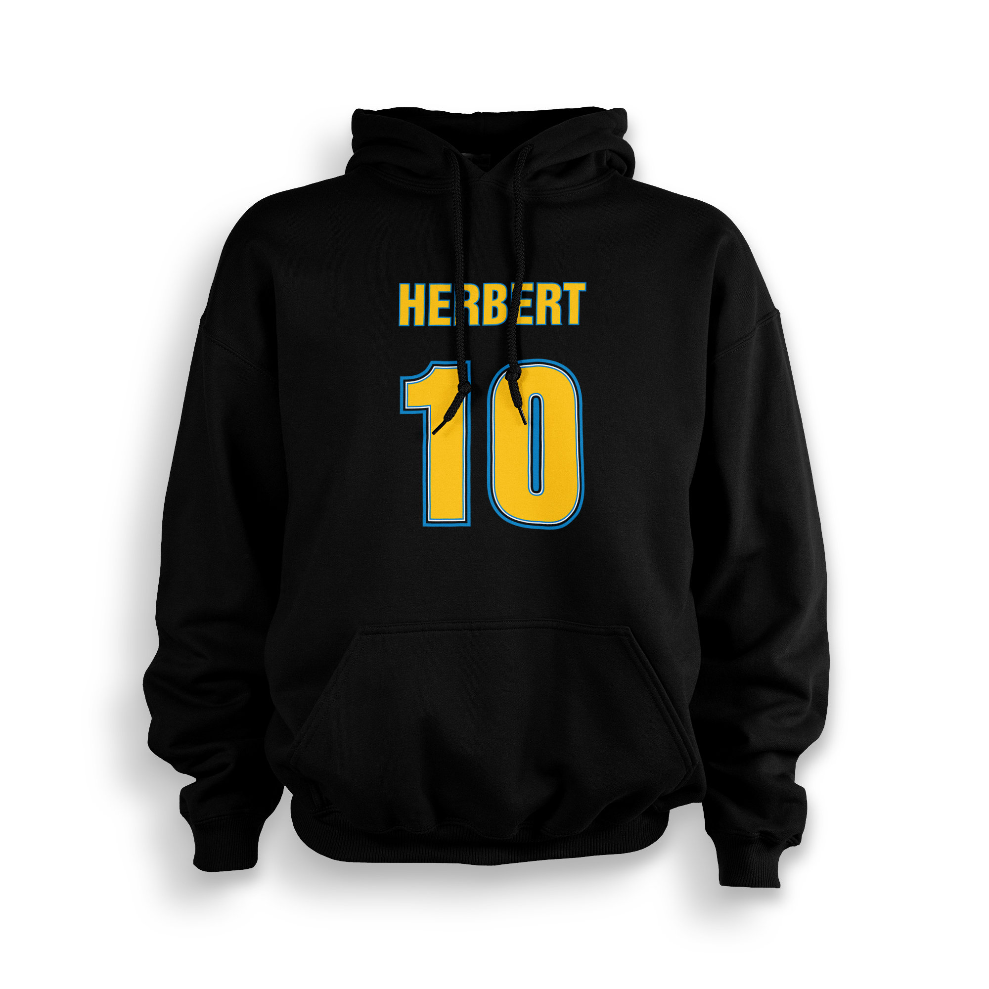 Herbert Adult Hoodie | Chargers | Los Angeles | Justin | Made To Order With Love MLB x Fashionfrontiers