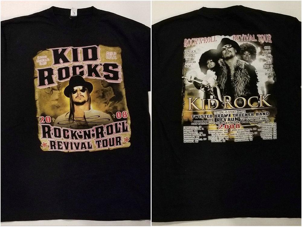 Vintage Kid Rock Tour T Shirt Black print t shirt