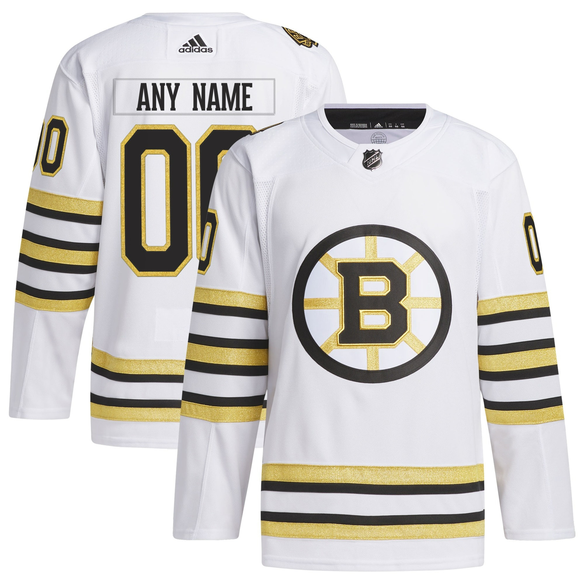 Boston Bruins 100Th Anniversary Primegreen Custom Jersey – All Stitched