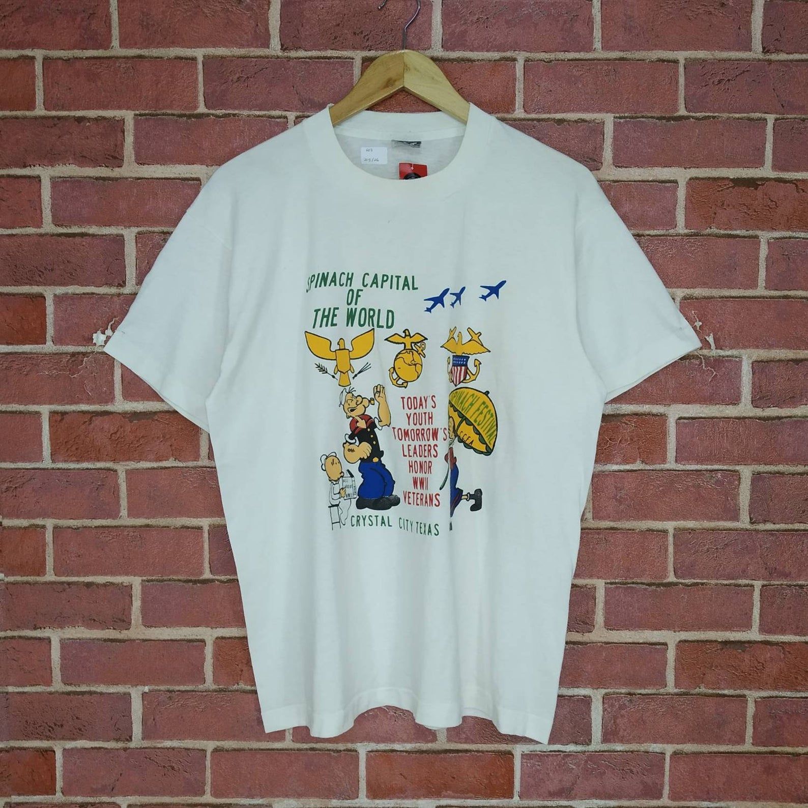 Vintage Popeye The Sailor Man Cartoon Promo T-shirt L