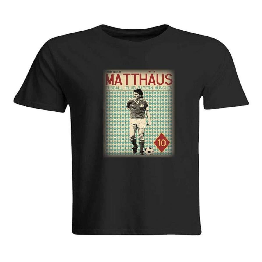 Lothar Matthäus Germany Football Soccer Men’s T-Shirt Top Vintage Look