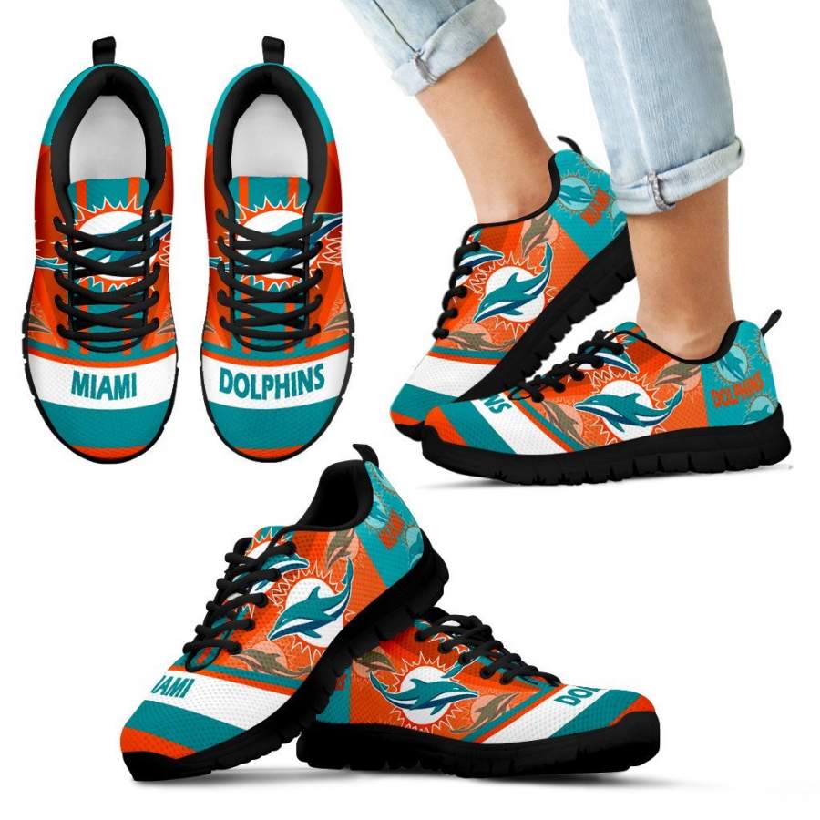 Three Impressing Point Of Logo Miami Dolphins Sneakers