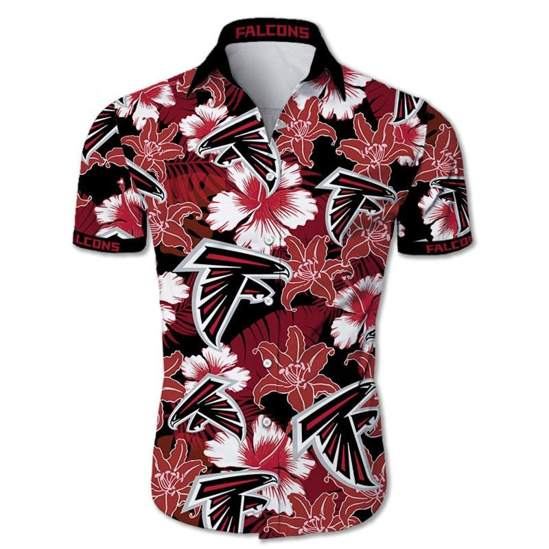 Atlanta Falcons Tropical Flower Hawaiian Shirt