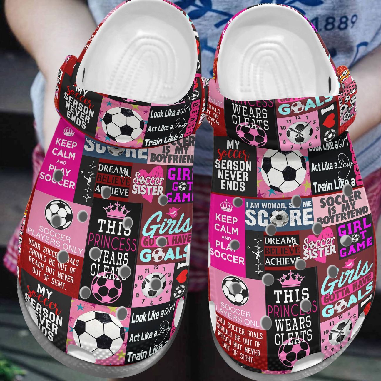 Soccer Personalized Clog Custom Croc …