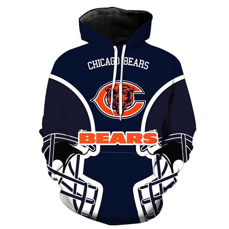 Chicago Bears Style 2 70 Unisex 3D Hoodie Gift For Fans