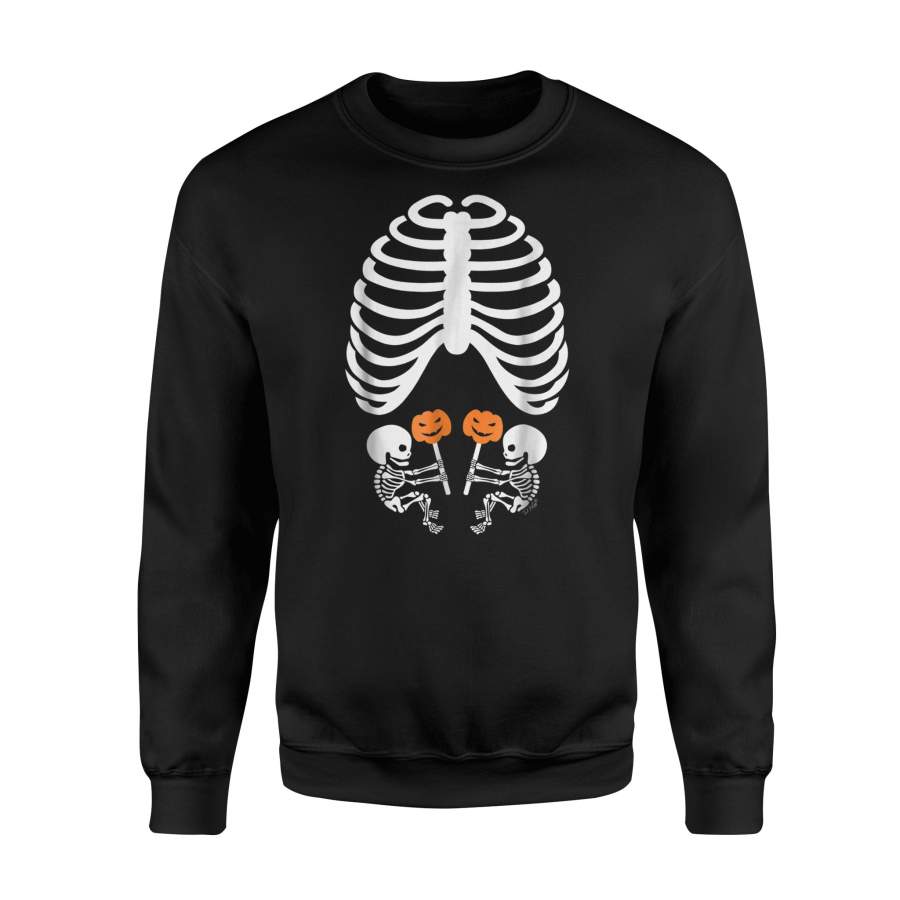 X-Ray Pregnancy Expecting Twins Halloween Sweatshirt