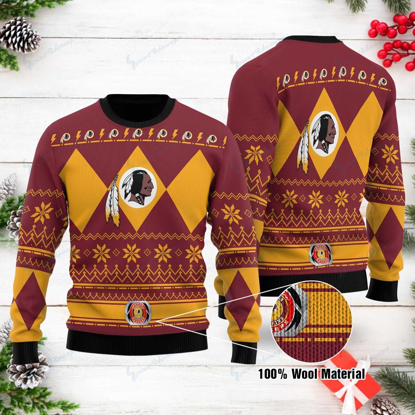 Washington Redskins Woolen Sweater 86