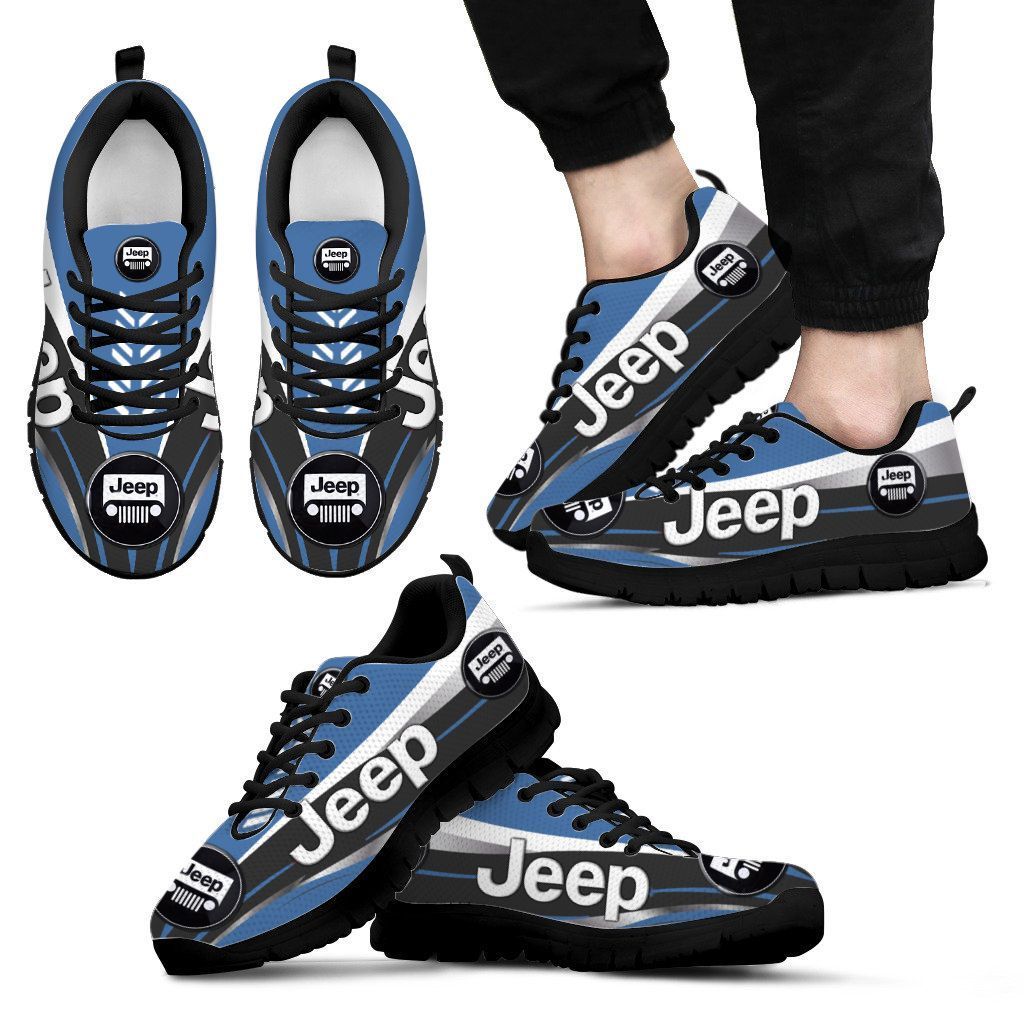 3D Printed Jeep Lph Sneakers Ver 4 For Men & Women (Blue)