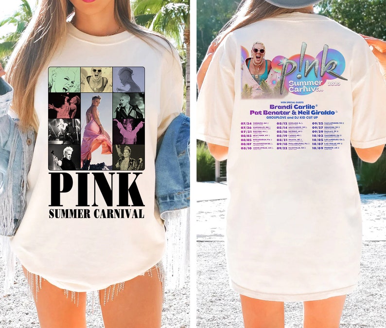 In The Eras P!Nk Summer Carnival 2023, The Comfort Colors Shirt, Trustfall Album , Pink Singer , Music Festival