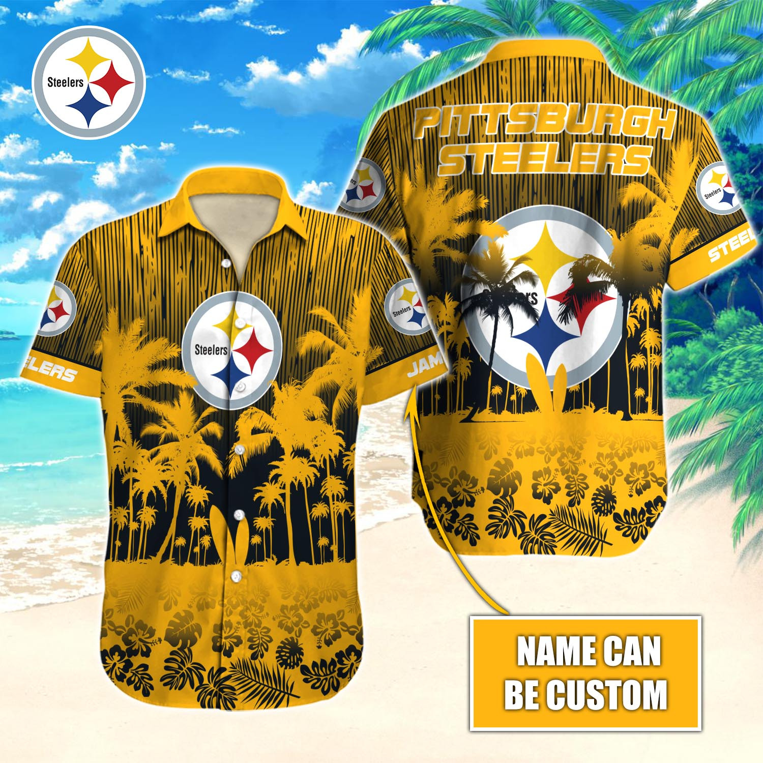 Pittsburgh Steelers Nfl-Hawaiian Shirt Custom T-40577