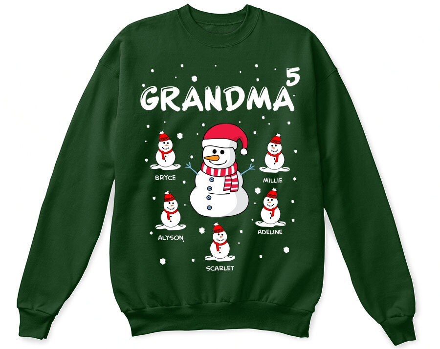 Grandma Christmas Shirt, Grandma Christmas Gifts, Grandma Christmas Sweatshirt, Grandma Christmas Sweater, Grandma Personalized shirt