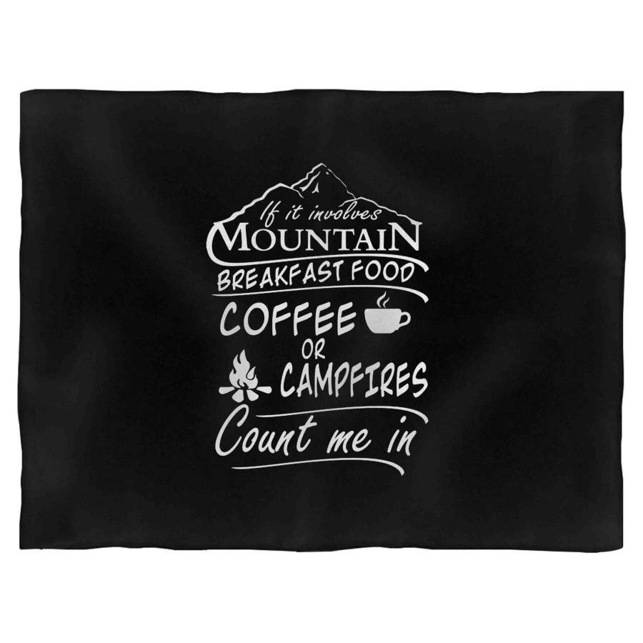 Dad Christmas Gift Mountains Are Calling Mountains Hiking Coffee Forest Animal Coffee Camping Hiking Fishing 2 Blanket