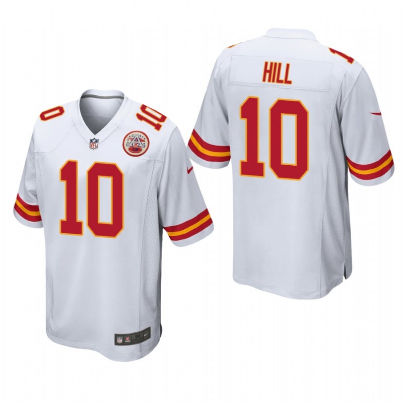 Kansas City Chiefs Tyreek Hill #10 White Game Jersey – All Stitched, Embroidery