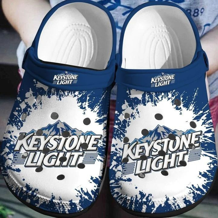 Keystone Light Navy Crocss Crocband Clog Comfortable Water Shoes