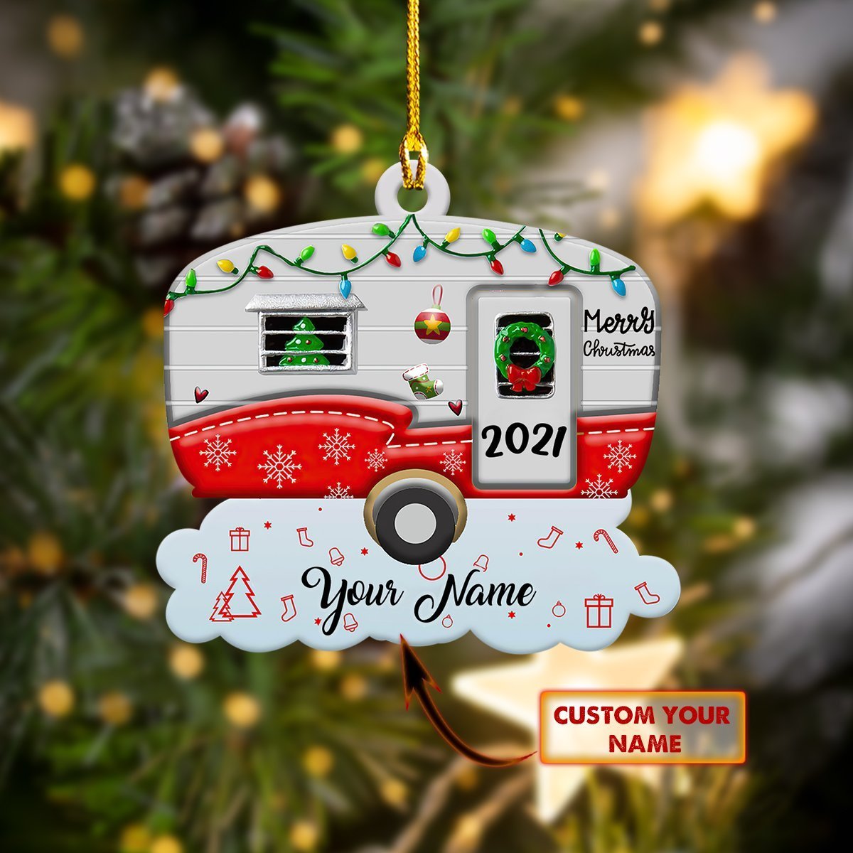 Rd Hkm Camping – Custom Shaped Ornament 12 – Mitru