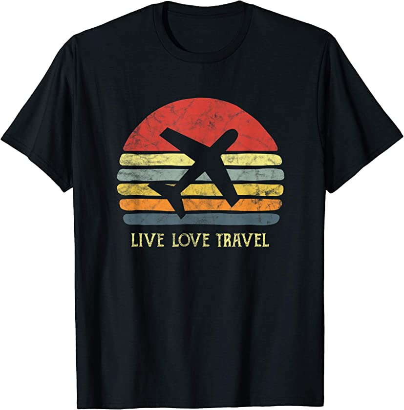 Vintage Travel World Traveler Themed Gift Love Traveling T-Shirt