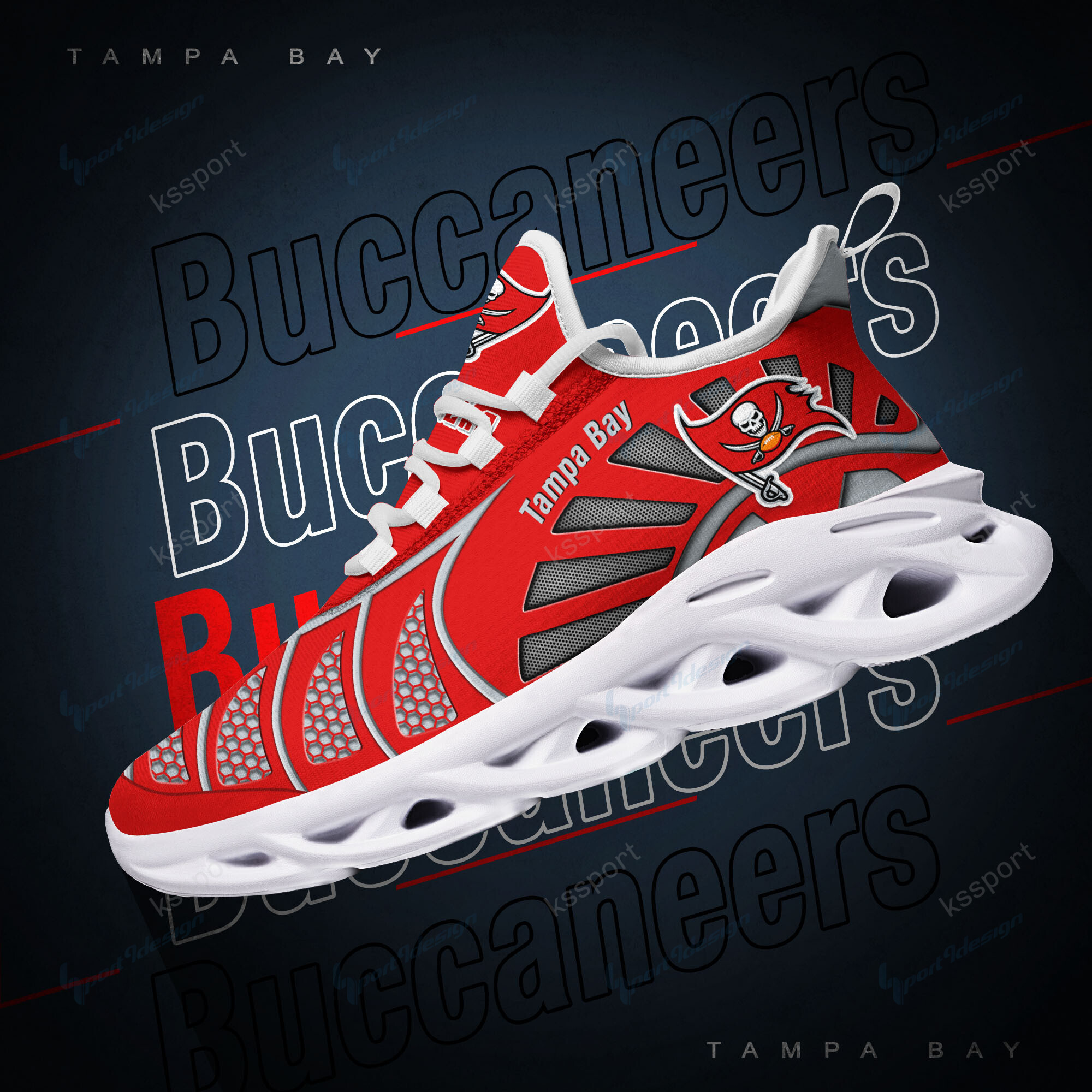 Tampa Bay Buccaneers Yezy Running Sneakers Bg997