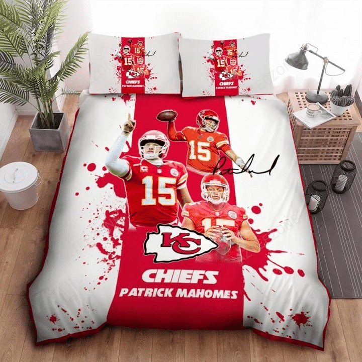 Kansas City Chiefs Bedding Set, Quilt, Fleece Blanket W240901