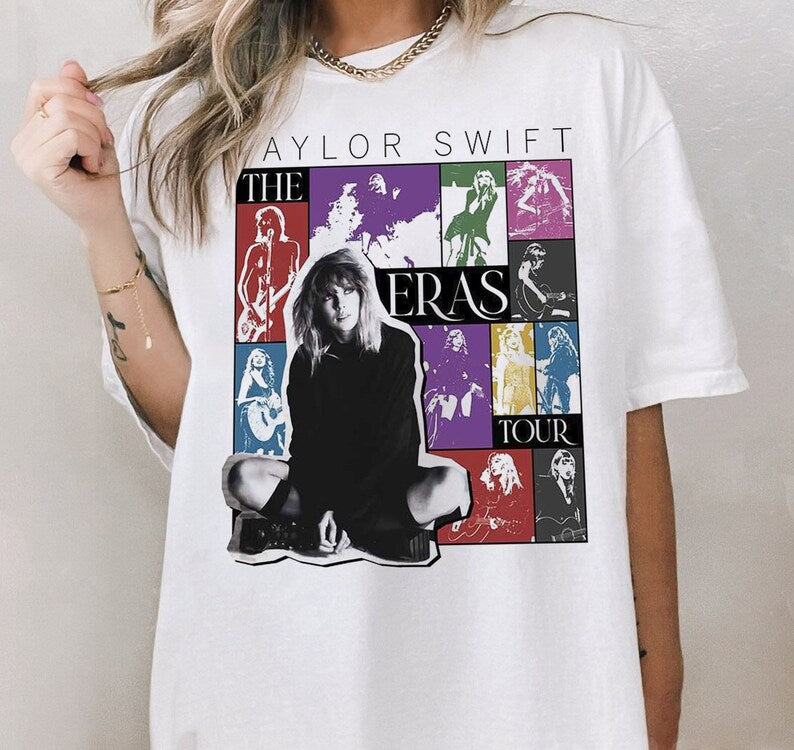 Vintage Taylor Swift The Eras Shirt, Swiftie Shirt, Ts Eras Tour Shirt, Taylor Swift Albums Shirt, Shirt For Fan, Gifts Idea
