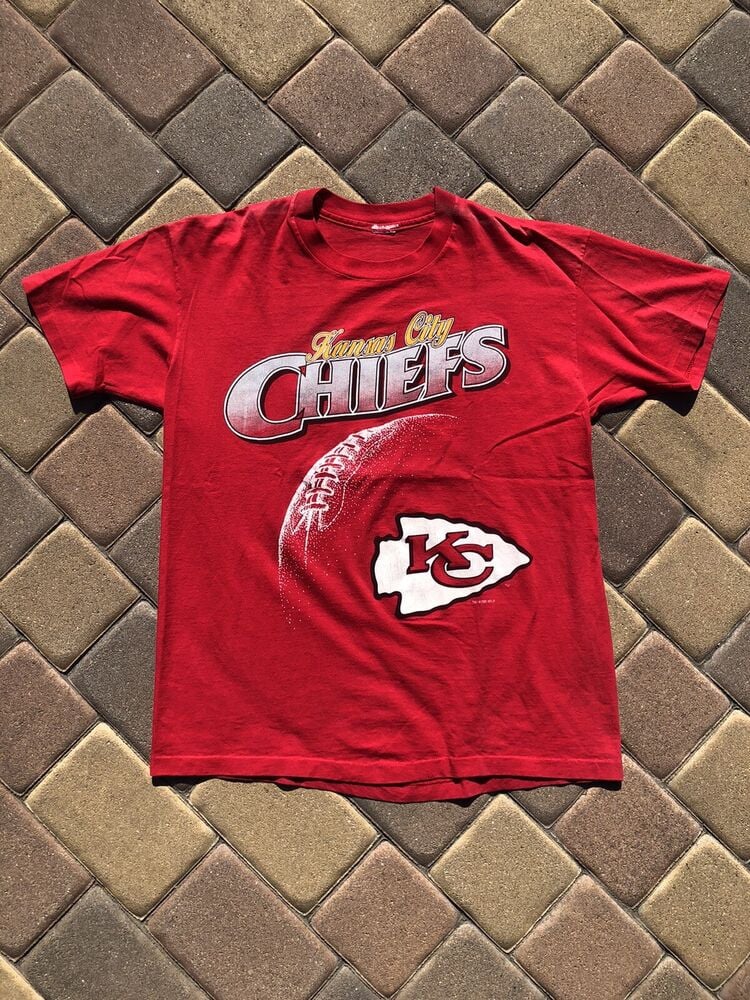 Vtg Kansas City Chiefs Football Team 90S T Shirt S Red