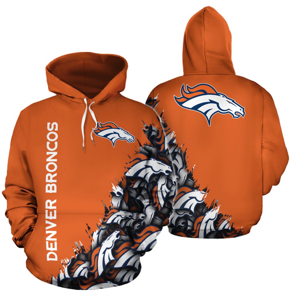 Denver Broncos Football Orange 3D Hoodie For Men For Women Denver Broncos All Over Printed Hoodie Denver Broncos Hoodie 3Dshirt V8405