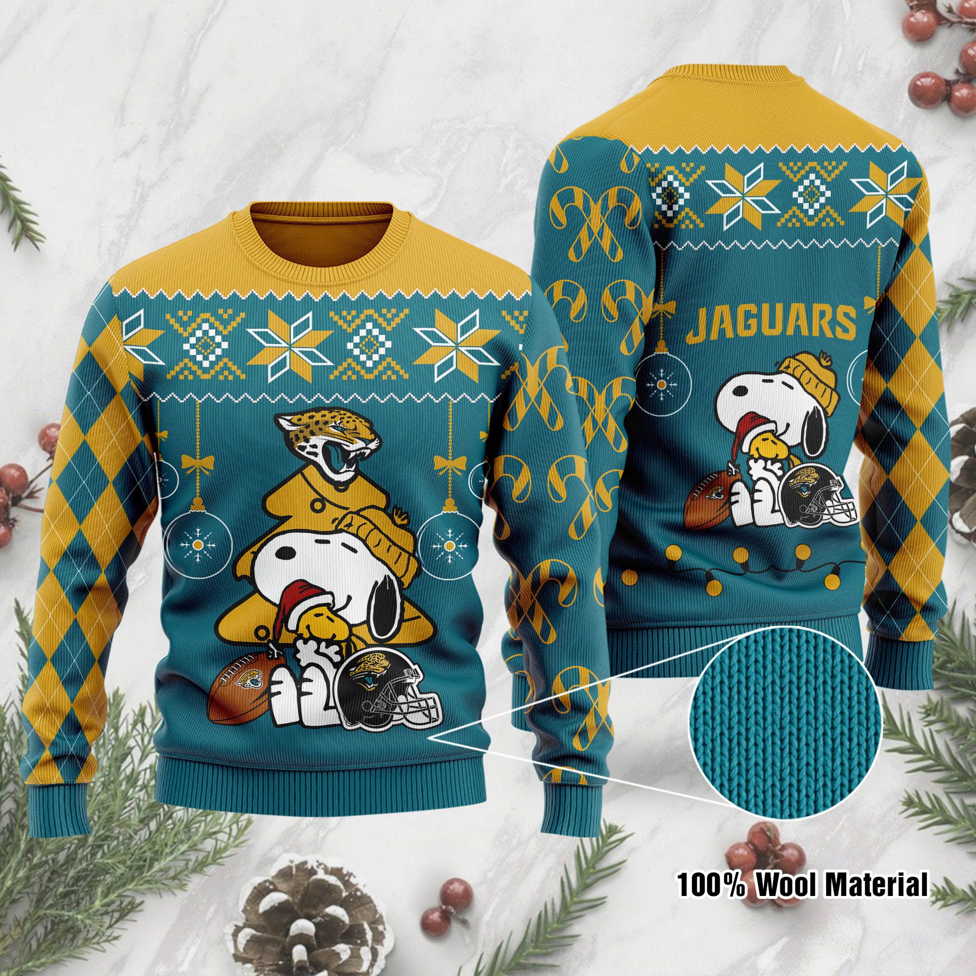 Jacksonville Jaguars SP Ugly Sweater 192 L1PTHH0206-XM