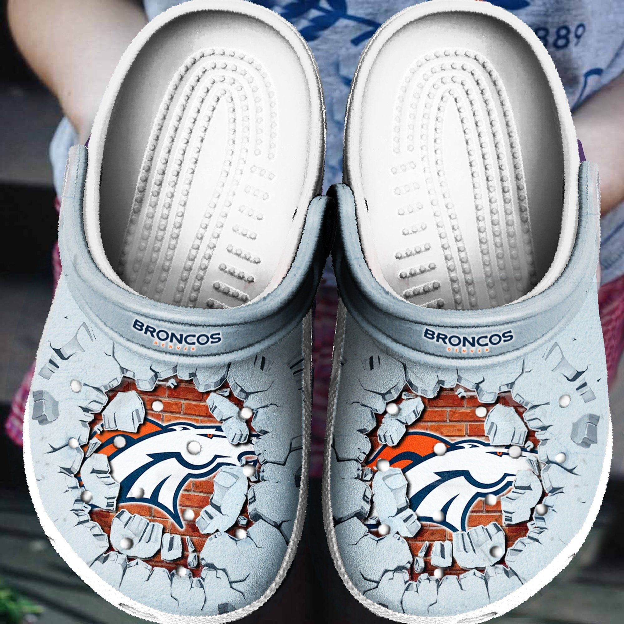 Denver Broncos Tide Crocs Classic Clogs