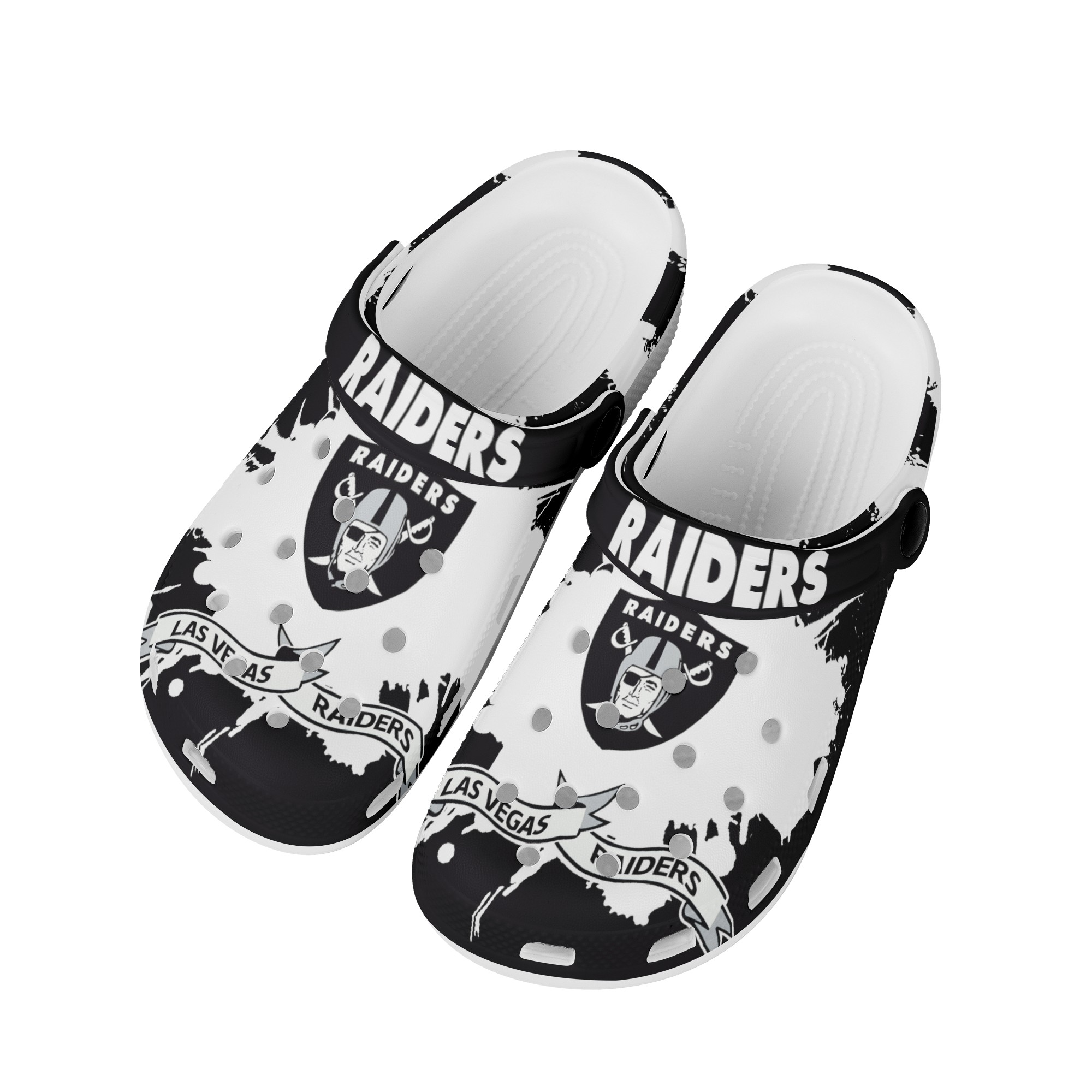 Las Vegas Raiders Crocs Shoes Cute Style#1 Shoes For Fans