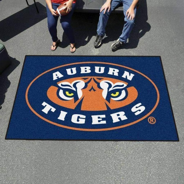 Auburn Tigers Area Rug, Football Team Logo Carpet, Living Room Rugs Floor Decor 19120714