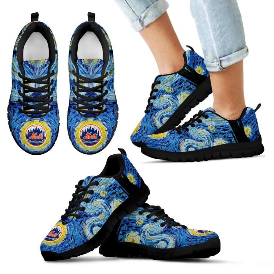 Sky Style Art Nigh Exciting New York Mets Sneakers