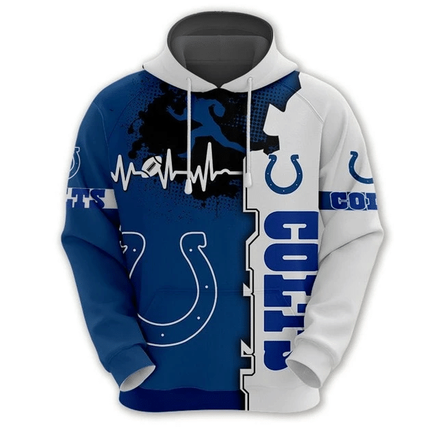 Indianapolis Colts Beating Curve And 51 Unisex 3D Hoodie Gift For Fans