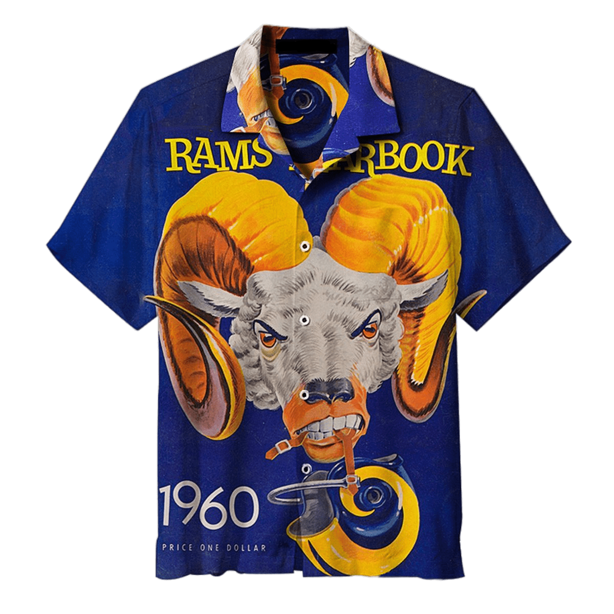 Los Angeles Rams Hawaiian Shirt Los Angeles Rams Sheep Graphic Rams Yearbook Blue Hawaii Shirt For Women Los Angeles Rams Aloha Shirt