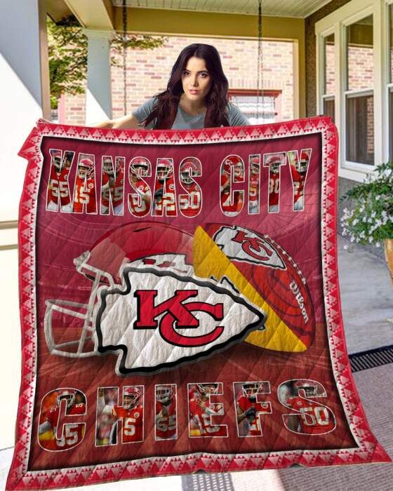 Kansas City Chiefs 3D Quilt Blanket, Fleece Blanket