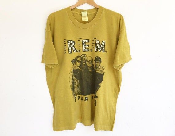 Vintage 90 S Rem Tour 1995 Size Nirvana Blur Pink Floyd Greenday Shirt