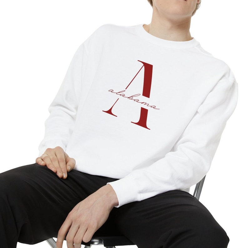 Alabama Sweatshirt, Alabama Crimson Sweatshirt, Alabama Long Sleeve Sweatshirt, Alabama Sweatshirt, Comfort Colors Sweatshirt, Alabama Shirt