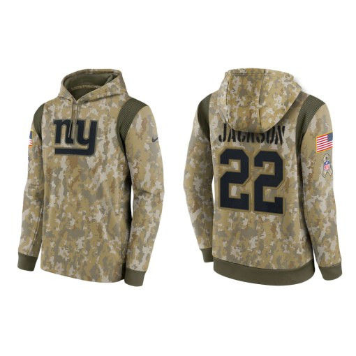 Adoree’ Jackson New York Giants Camo 2021 Salute To Service Veterans Day Therma Pullover Hoodie