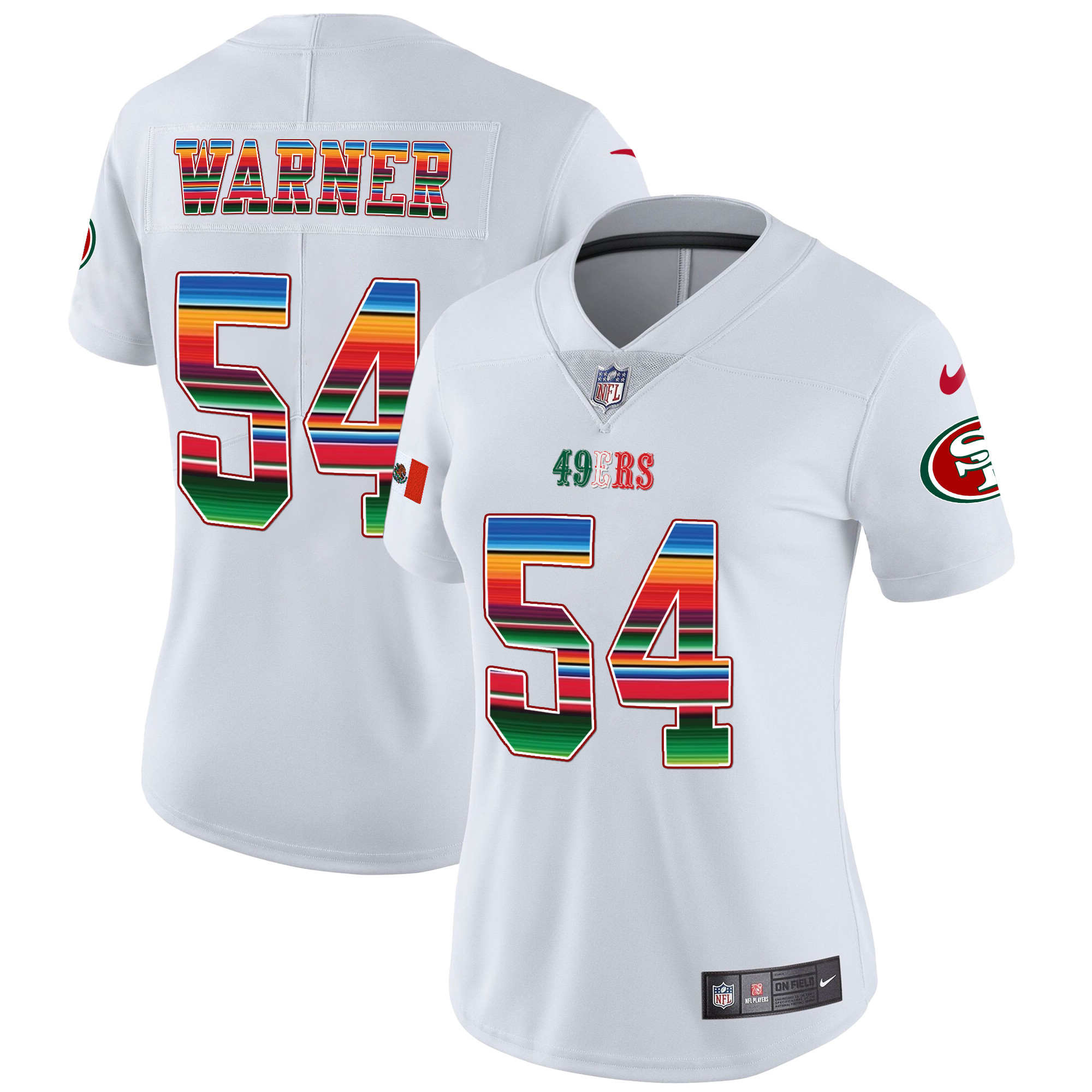 Women’S 49Ers Mexico Vapor Jersey V3 – All Stitched