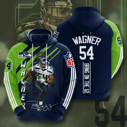 Seattle Seahawks Bobby Wagner 26 Unisex 3D Hoodie Gift For Fans