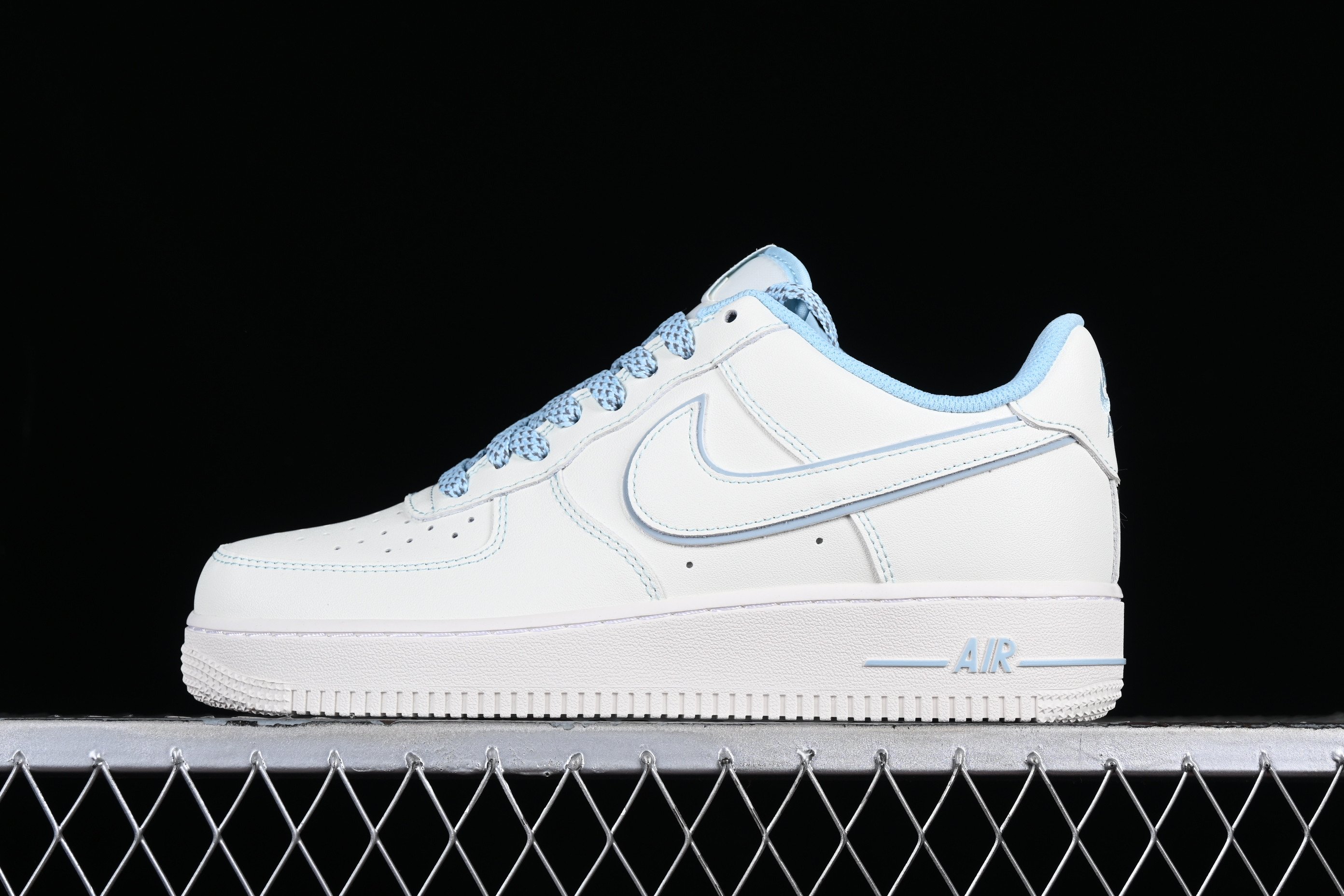 Nike Air Force 1 ’07 Rice WhiteSky Blue Shoes Sneakers SNK797668144